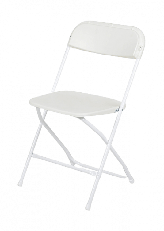 Adult White Folding Plastic Chairs
