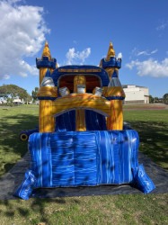 IMG 2372 1709535214 Dual Lane Marble Bounce House Castle- (Dry Combo)