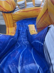 IMG 2990 1711822422 Dual Lane Marble Bounce House Castle- (Wet Combo)
